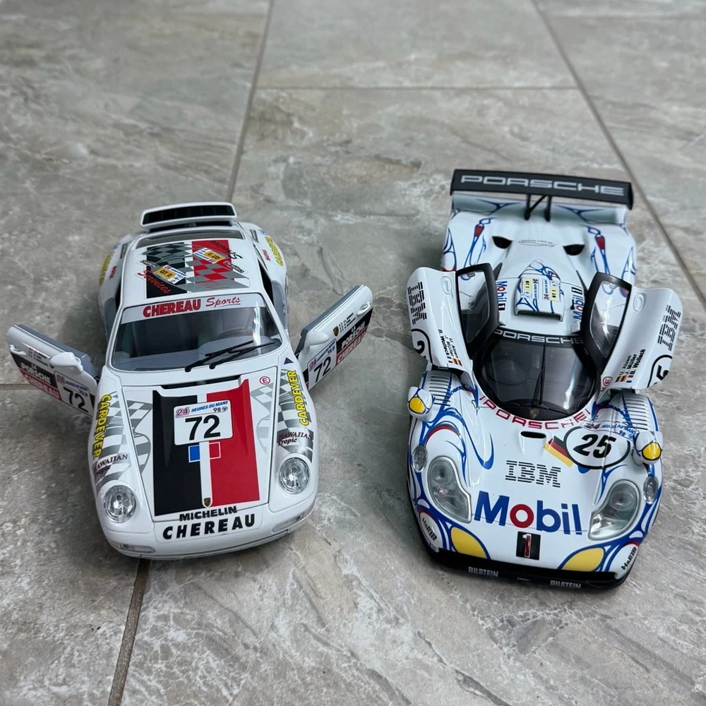 Set of 2 Porsche 911 Diecast Racing Cars - ‘93 Carrera & ‘98 GT1 - Picture 4 of 7